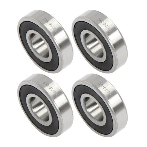 DURAFORCE 4Pcs 63/28-2RS Bearings 28×68×18mm Double Rubber Seals Deep Groove Ball Bearing