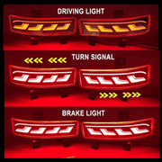 DURAFORCE Red Lens Rear Bumper Reflector Fog Light LED Brake Lamp For Honda CRV 2020-2022