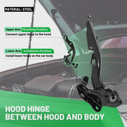 DURAFORCE Hood Hinge Kit Fits 2010-2024 Toyota 4Runner 2pcs Driver & Passenger Side