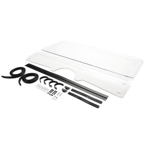 DURAFORCE 1/4" Clear Front Folding Full Windshields For 04-13 Yamaha Rhino 450 660 700 UTV