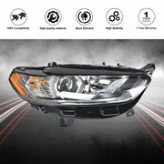 DURAFORCE For Ford Fusion 2013 2014 2015 2016 Headlight Headlamps Clear Halogen Passenger