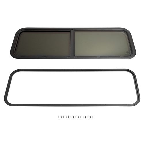 DURAFORCE 48" x 15" Horizontal Window Sliding RV Window w/Trim For Camper Cargo Trailer
