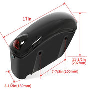 DURAFORCE Universal Hard Bags Motorcycle Saddlebags Luggage Bag For Harley Softail Suzuki