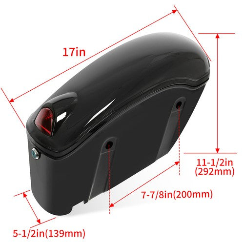 DURAFORCE Universal Hard Bags Motorcycle Saddlebags Luggage Bag For Harley Softail Suzuki