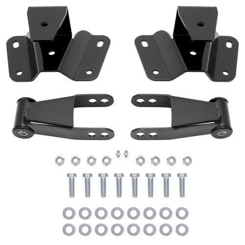 4 Inch Drop Kit Leveling Lowering Shackles Hangers for 1973-1996 Ford F150 F100