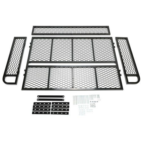 DURAFORCE Rear Drop Mesh Basket Rack Steel Cargo Luggage Carrier For Universal 500LBS