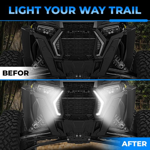 Front and Rear Accent Light Kit for 2019-2023 Polaris RZR XP 4 Turbo 1000