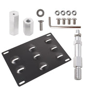 DURAFORCE For Audi A4 S4 A5 S5 A7 Front Bumper Tow Hook License Plate Mount Bracket Holder