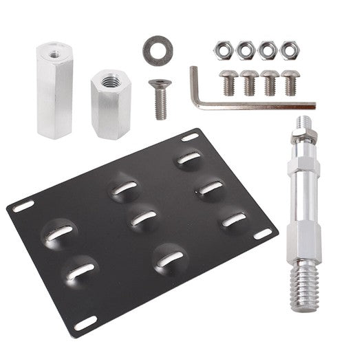 DURAFORCE For Audi A4 S4 A5 S5 A7 Front Bumper Tow Hook License Plate Mount Bracket Holder