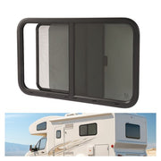 DURAFORCE Horizontal Slider 35"W x 22"H RV Window W/ Screen Trim Ring For RV CargoTrailer