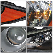 DURAFORCE Black Headlights Headlamps Housing Right&Left Side For Hyundai Sonata 2011-2014