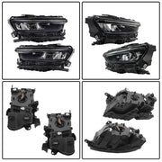 DURAFORCE For Grand Cherokee 2021-2024 (w/o Animation & Leveling) Pair Headlamps LED Black