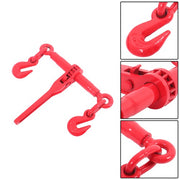 DURAFORCE Red 1/4in-5/16in G70 7800lbs W/G70 Grab Hook Adjustable Chain Binders ×2 Steel