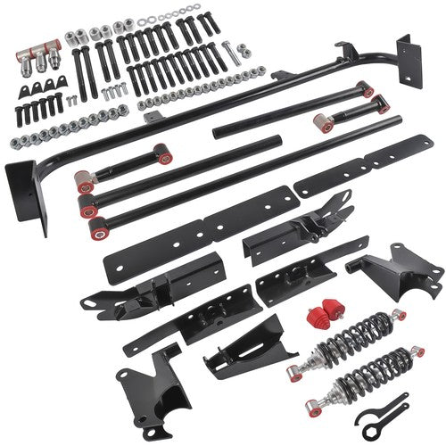 DURAFORCE For 1967-69 Chevy Camaro SS Z28 Adjustable Bolt On Rear 4-Link Kit w/ Coilovers