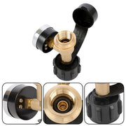 DURAFORCE 4-PCS QCC1 Inflation Joint Gas Tank Copper Converter Head POL Joint Propane