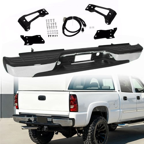 DURAFORCE For 99-07 Silverado/Sierra 2500 HD 3500 Rear Step Bumper w/ License Plate Lights
