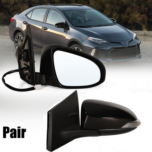 DURAFORCE Power Heated Signal Mirror Pair Left Right for 2014-2019 for Toyota Corolla