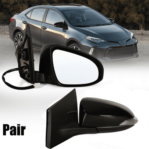 DURAFORCE Power Heated Signal Mirror Pair Left Right for 2014-2019 for Toyota Corolla