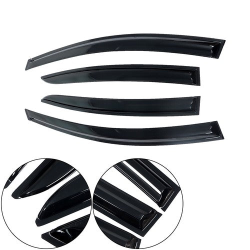 DURAFORCE 4x Window Visors Rain Guards Vents Smoke For Hyundai Elantra 2017 2018-2020