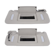 DURAFORCE Pair Gray Sun Visors Right Left for Chevrolet Silverado GMC Sierra 2500HD 07-13