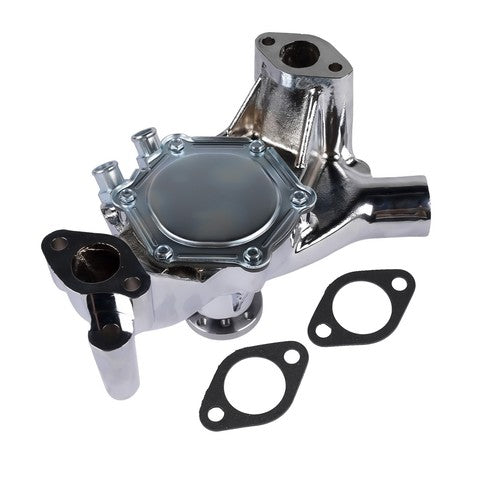 DURAFORCE High Flow Chrome Long Water Pump Silver for Chevy BBC 396 402 427 454 V8 Engines