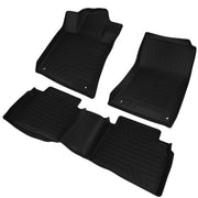 DURAFORCE Floor Liner Full Set Car Mats for 2019-2025 Nissan Altima TPE Rubber All-weather