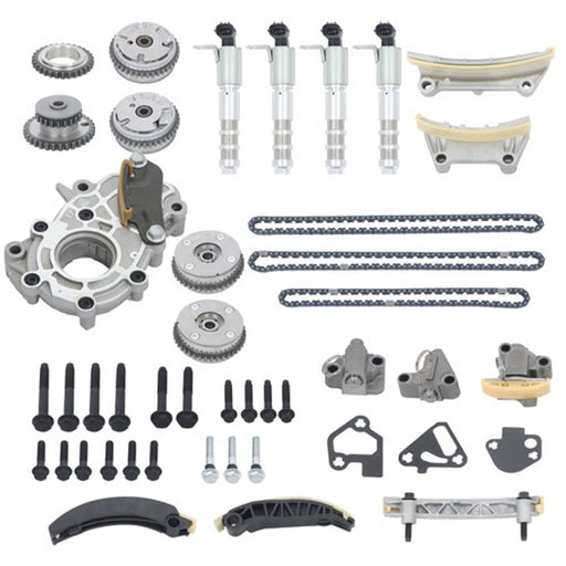 DURAFORCE Timing Chain Kit & 4VVT Cam Phaser & Oil Pump For Chevrolet Traverse 2009-2016