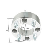 DURAFORCE Wheel Spacers For Honda Rincon 680 4x110 2" 74mm M10x1.25 Silver X4