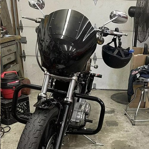DURAFORCE Smoke Quarter Headlight Fairing Windshield For Harley Sportster 88-Up Dyna 95-05