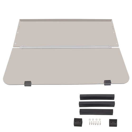 DURAFORCE Tinted Folding Windshield For 1995-03 Yamaha G14 G16 G19 Golf Cart Part PC Smoke