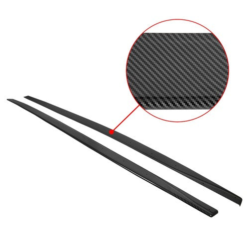 DURAFORCE For BMW M4 2015-2020 19 Carbon Fiber Style Side Skirt Extension Splitters