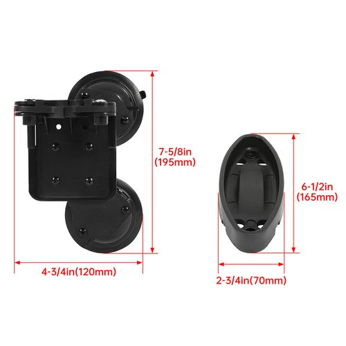 DURAFORCE Adjustable Gun Rack Holder For Truck UTV Suction Cup Mount For Windshield