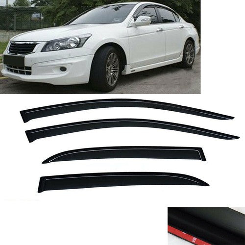 DURAFORCE Fit For 2008-12 Honda Accord Sedan Window Visors Deflector Guard NEW Visor Guard