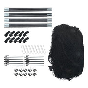 DURAFORCE 33x12x10 FT Softball Baseball Batting Cage Net With Shock-absorbing Rope & Rod