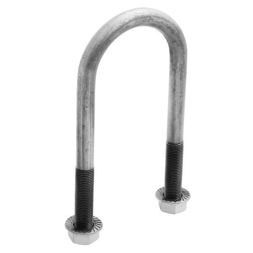 Trailer U Bolt Kit for 2 Inch Axle Tube 6 Inch Long Set Of 4 Bare Metal