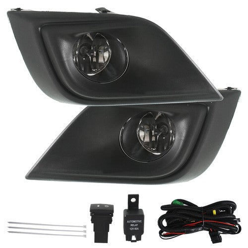 DURAFORCE Right+Left Clear Lens Fog Lights Assembly w/Halogen Bulbs For 15- Nissan Murano