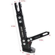 DURAFORCE Motorcycle CNC Aluminum Alloy Kickstand Foot Side Support Kick Stand Adjustable