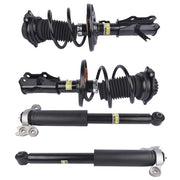 DURAFORCE 2 Front Strut & Spring Assys + 2 Rear Shock Absorbers For Chevy Malibu 2016-2023
