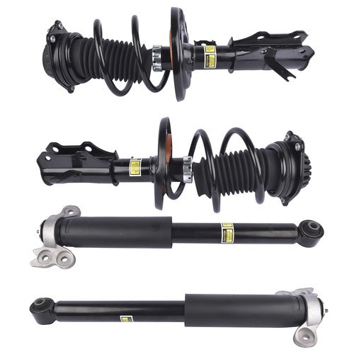 DURAFORCE 2 Front Strut & Spring Assys + 2 Rear Shock Absorbers For Chevy Malibu 2016-2023