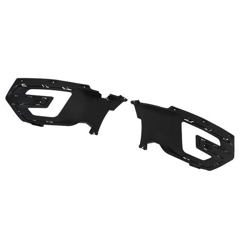 DURAFORCE Compatible For 2016-2017 Ford Explorer Front Grille+Fog Light Frame*2+Skid Plate