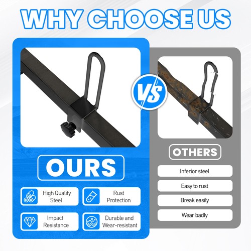 59 800lbs For Chevy Express Fullsize Van 3 Bar 96-23 Ladder Roof Rack Cross Bar