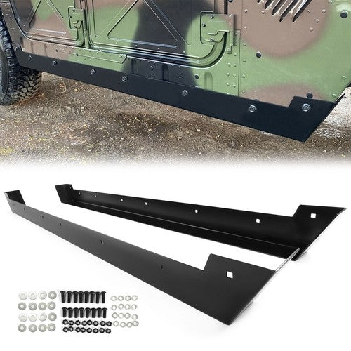 DURAFORCE Pair of Rock Sliders Rock Panel Steel for All Variants Hmmwv M998 M1038 M998A1
