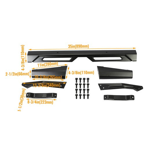 DURAFORCE Rear Bumper Brushguard For 2018-2024 Polaris Ranger 1000 Crew XP #2882529 NEW