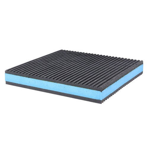 DURAFORCE 8 Pack 6"x6"x7/8" Anti Vibration Pads with Ribbed Rubber & EVA Core