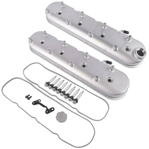 DURAFORCE For LS Cast Aluminum Tall Valve Covers & Coil Mounts LS1 LS2 LS3 5.3 6.0 Silver