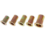 DURAFORCE 1/4-20 10-32 10-24 8-32 6-32 150 Pcs SAE Rivet Nut Kit Rivnut Nutsert Assort Set