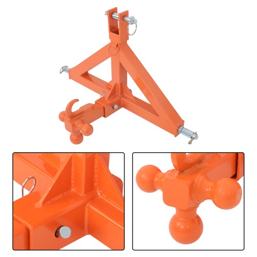 DURAFORCE Quick Hitch Adapter For Kubota Tractor 3 Point 2" Trailer Hitch Receiver Drawbar