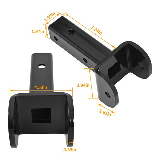 DURAFORCE Universal Sleeve Hitch Adapter For Garden Tractors Easy One-Pin Mounting Steel
