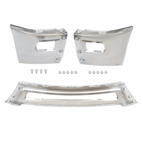 DURAFORCE Chrome Split Front Bumper Without Sensor Hole For Dodge RAM 2500 3500 2010-2018