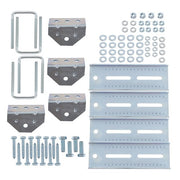 DURAFORCE (4) 8" Galvanized Swivel Top Bunk Bracket Kit with Hardware for Boat Trailer 2×3